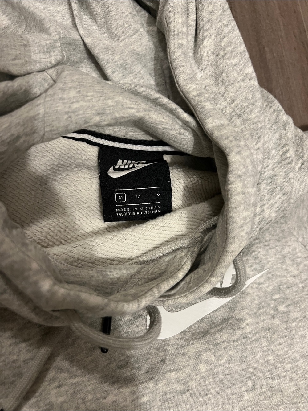 Nike Light Gray Pullover Hoodie - Picture 3 of 4